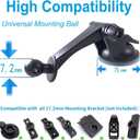 Randconcept - GPS Mount for Garmin | GPS Dashboard Mount Dash Windshield Window Car Holder for Garmin Nuvi RV Dezl Drive Drivesmart Driveassist and More
