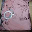Peomeise 100pcs Dusty Pink Spandex Chair Sashes with Buckle Slider for Wedding, Party Decoration
