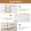 2 Tier Corner Bathroom Counter Organizer, Cosmetic Skincare Organizer, Bathroom Countertop Perfume Tray Vanity Organizer, Kitchen Spice Corner Storage Shelf | Bathroom Countertop, Perfume Tray, Vanity Organizer, Kitchen Spice