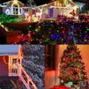 WATERGLIDE 1000 LED Christmas String Lights, 328 FT Green Wire LED Decorative Fairy Lights with Remote & 8 Modes, Waterproof for Outdoor Xmas Holiday Party Garden Wedding Home Decor, Multicolor
