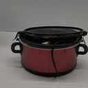 7-Quart Manual Slow Cooker, Red Stainless Steel, Enjoy Healthy, Delicious Meals Without Cleaning Up More Than One Pot