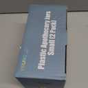 Youngever 2 Pack 15 Ounce Clear Plastic Apothecary Jars, Qtip Holder, Cotton Swab Holder, Bathroom Vanity Organizer for Cotton Balls, Cotton Swab, Qtips