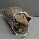 96 Inch Long Pinch Pleat Curtains 2 Panels Set Linen Khaki, Back Tab Pleated Drapes with Hooks,Light Filtering Modern Stylish Curtain for Bedroom Living Room,W42xL96 in Length