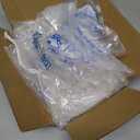 Plastic Ice Bags 5lb with Drawstring, 100 Pack for Ice Storage 5LB, 