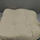 Outdoor Chair Cushions Set of 4 for Patio Furniture, Waterproof Tufted Overstuffed Patio Furniture Cushions, Thick Outdoor Seat Cushion, 21x19 Inches, Beige