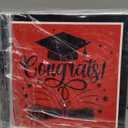 Gejoy 2025 Red and Black Graduation Decorations Prom Boxs Decorations 2025 Graduation Balloon Boxes with Letters Grad Cap for Grad Party School Home College