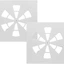 (2 Pack)-24" x 24" Adjustable Office Vent Cover - Durable,For Flat Office Ceiling Vents Ceiling Air Deflector for Conditioner or Heat Air Deflector Magnetic Size approximately 24.75X24.75IN