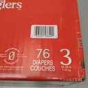 Huggies Size 3 Diapers, Little Snugglers Baby Diapers, Size 3 (16-28 lbs), 76 Count