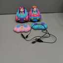 Lehoo Castle Remote Control Car for Toddlers 1-3, 2 Pack Unicorn Remote Control Cars for Girls, Rechargeable Toddler Toys for 3 Year Old Girl, Birthday Gifts for 2 3 4 Year Old Girls