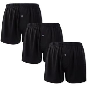 BAMBOO COOL Men's Boxers Short Classic Fit Soft Casual Underwear Loose Breathable Boxer Shorts for Men, Size XL