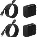 45W Super Fast Charger USB C, Pack of 2 PPS Type C Charging Block with 6FT USB-C Cable for Samsung Galaxy S25 +/Ultra /S24 S23 S22 +/Ultra/ S21 S20/Tab S9, iPhone 16/15 and More