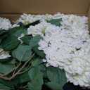 QIANYUN Faux Hydrangea Tree 30" Tall (2 Pack), Artificial Hydrangea Plant in Pot with White Flowers, Realistic Hydrangea Tree for Indoor Outdoor Porch, Patio, Home Decor