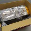Dorman 1590121 Front Driver and Passenger Side Headlight Assembly Kit Compatible with Select Dodge Models