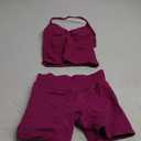 Women Workout Sets Two Piece Set Backless Tank Yoga Tops High Waist Scrunch Seamless Shorts Sport Suit Sportswear XS