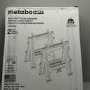 Metabo HPT Folding Sawhorses, 2-Pack, Lightweight Design, 1,200 lbs Capacity, Includes 4 Sawbucks, Ideal for Extra Workstations, Non-Skid Feet for Stability, Built-In Shelf and Cord Hooks, 115445M
