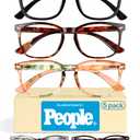 CCVOO Reading Glasses for Women, Eye glasses, Blue Light Readers for Women, Cheaters,

+1.75