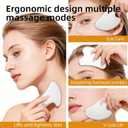 Stainless Steel Gua Sha & Lymphatic Contour Face Brush, Facial Brush for Jawline Shaper, Dry Brush For Face, Puffiness Reduction, Guasha tool for face