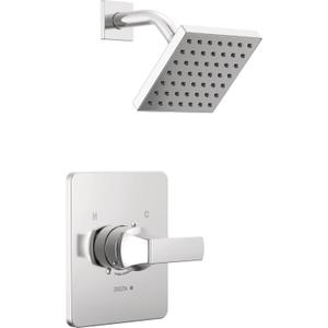 Delta Velum 14 Series Shower Faucet Set, Chrome Shower Head and Handle Set, Valve Trim Kit, Chrome T14237 (Valve Not Included) Delta Velum 14 Series Shower Faucet Set, Chrome Shower Head and Handle Set, Valve Trim Kit, Chrome T14237 (Valve Not Included)