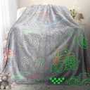 LMKLOP Glow in The Dark Monster Truck Blanket for Boys/Girls/Kids/Toddler/Baby, Cute Funny Car Blanket for Birthday/Gifts, Monster Truck Toys for Boy Age 3-12 40"x 60" (Tractor1)