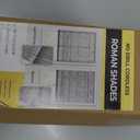 UNISHADES no Drill Cordless Roman Shades for Windows, 26" W 64" H - Light Filtering - Linen - Beige