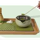 Inmorven Matcha Whisk Set, 7 Pcs Matcha Kit Includes Matcha Bowl, Whisk & Holder, Bamboo Scoop, Scoop Rest, Sifter & Tea Towell - Japanese Tea Tools For Ceremony Gift