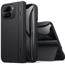 BXYJY for Google Pixel 10 Pro Fold Case, Front Privacy Screen Protector, Slim with Stand, Hinge Protection, Rugged Hard Full Body Cover, Daily Drop Protective Phone Case for Pixel 10 Pro Fold, Black
