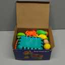 100 PCS Cutting Play Food Toy for Kids Kitchen, Pretend Food Toys for Toddlers, Play Kitchen Toys Accessories with 2 Baskets, Fake Food/Fruit/Vegetable, Birthday Gifts for 3 4 5 Years Old Boys Girls (Blue)