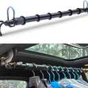 Heavy Duty Telescopic Car Clothes Hanger Bar - Adjustable 30''-66'' Garment Rack Travel Closet Hanging Rod for Vehicle Truck SUV RVs Extendable Metal Pole for Automobile Clothing Organizers & Storage