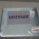 CozyLux Satin Sheets Queen Size - 4 Piece Aqua Bed Sheet Set with Silky Microfiber, 1 Deep Pocket Fitted Sheet, 1 Flat Sheet, and 2 Pillowcases - Smooth and Soft, Light blue