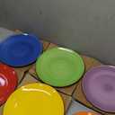 vancasso Bonita Muticolor Salad Plate Set of 6, 7.5 Inch Ceramic Dessert Plate, Dishwasher and Microwave Safe