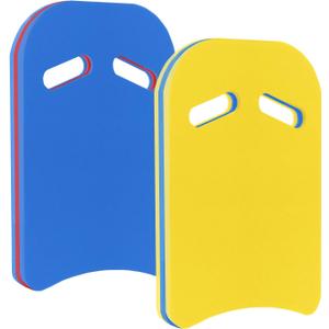 YIGUO 2PCS Swimming Kickboard for Adult & Kid, Kickboard Swimming Kick Board, Swimming Training Aid for Pool & Open Water, EVA Material (Blue Red & Yellow Blue)