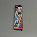 GE BigEZ OneTouch Big Button Universal TV Remote for Seniors, Easy to Use, Replacement Remote for Samsung, LG, Sony, Vizio, Roku TV, Streaming Players, Backlit Buttons, 2 Device, White, 84666