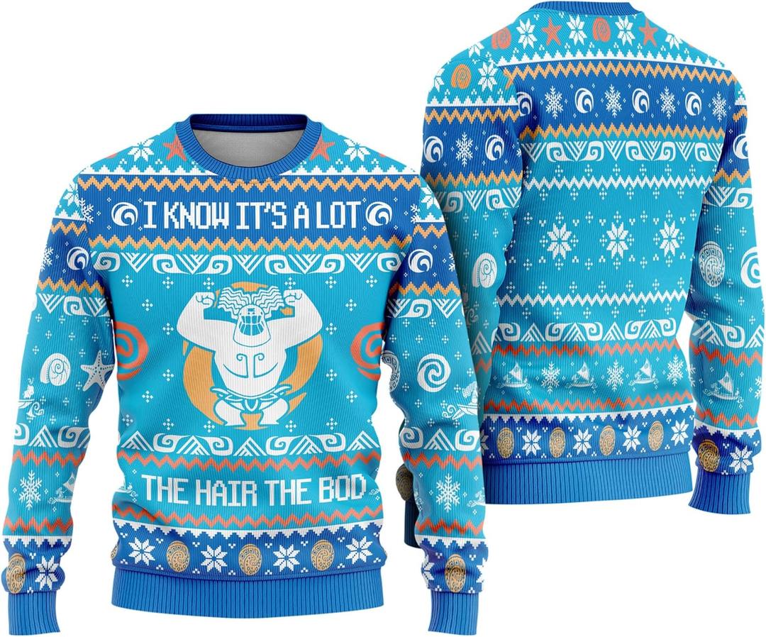 Ugly Christmas Sweater 2025  Knitted Sweater  Xmas Ugly Sweatshirt  Gifts for Christmas (Large)