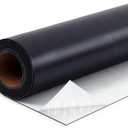 Pushglossy 1 Roll EPDM Rubber Roofing Membrane 19.6" x 10ft, Self-Adhesive Waterproof Underlayment, 50 Mil Reinforced Flat Roof Sheet, Ice Water Sheet for RV, Shed, Garage, Patio