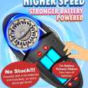 One Touch Electric Can Opener Fits All Can Sizes for Seniors with Arthritis, Battery Operated Can Opener with Smooth Edge, Food Safe Kitchen Gadgets Automatic Can Opener for Kitchen