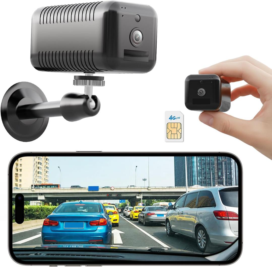 4G LTE Cellular Camera Indoor, Portable No WiFi Security Camera with Radar Motion Sensor, 2K Indoor Camera, Long Battery, 2-Way Audio, PIR Sensor, Home Security Camera