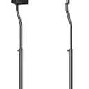 Mounting Dream Speaker Stands Pair, Max 39" Height Adjustable, Heavy Duty Base, 11 lbs Capacity Each, Set of 2 Universal Floor Stands