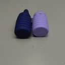 Collapsible Water Bottles Travel water bottle Sports Portable Sport Water Bottle Reusable Water Bottles comes with mountaineering Buckle 500ml silicone Water-proof camping water bottle (Dark blue+purple)