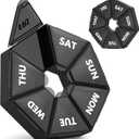 Gelibo,Weekly Pill Organizer, 2 Pack Portable Travel Pill Box Dispenser Medicine case 6 Colors (Seven Day) New Edition for Vitamin/Fish Oil/Pills/Supplements-Arthritis Friendly (Black)