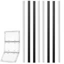 8Pcs Replacement Rubber Strips Compatible with Ideal Pet Products Air Seal Pet Door 10.25" x 15.75" Flap （Large）