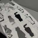Taimeng Funny Cat Shower Curtain Cat Shower Curtain Waterproof Fabric Bathroom Decor Curtain with Hooks 30x36 inch