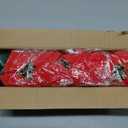 5 Artificial Poinsettia Flowers Bouquet Christmas 7 Heads 19.6Faux Red Poinsettia Bush Fake Flowers for Home Porch Xmas Tree Garden Indoor Outdoor Office Christmas Decorations