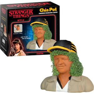 Chia Pet Stranger Things - Dustin with Seed Pack, Decorative Pottery Planter, Easy to Do and Fun to Grow, Novelty Gift, Perfect for Any Occasion