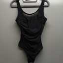 Century Star One Piece Swimsuit Women Tummy Control Vintage Swimsuits Mesh U Back Modest Swimwear (Large, 01 Black)