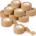 Self Adhesive Bandages - 1" x 5 Yards Per Roll - Pack of 12 Rolls, Elastic Self Adherent Cohesive Wrap First Aid Tape for Sprain Swelling and Soreness on Wrist and Ankle