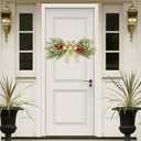 Christmas Norfolk Pine Stems, 48pcs Artificial Pine Picks Faux Christmas Greenary Branches for Xmas Vase Wreath Garland Indoor Outdoor Home Decor