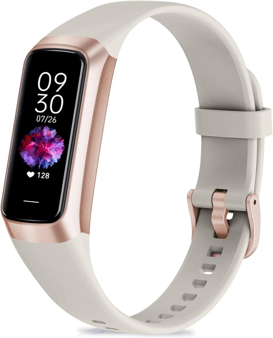 Fitness Tracker with Heart Rate/Blood Oxygen/Sleep Monitor, 20+ Sports Modes Smart Watches for Women/Men, Activity & Step Tracker Smart Watch for Android/iOS Phones (White)