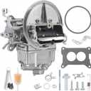 0-4412S 2 Barrel Carburetor 500 CFM Manual Choke Replacement for Holley 2300 2BBL Carb Compatible with Ford F100 F250 Bronco Mustang Jeep CJ5 CJ7 J10 GMC Dodge V8 Engines
