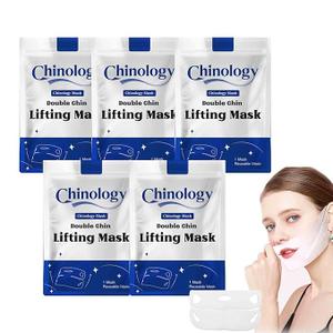 Honeynoir Chinology Chin Mask, Chinology Double Chin Lifting Mask, Deep Collagen Jawline Shaper Masks for Tightening and Firming- with Hyaluronic Acid, Vitamin E (Pack of 4) 05/10/2028