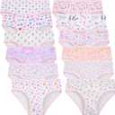 Girls Underwear 12 Pack Soft Kids Briefs Cotton Comfortable Panites, Size: 6